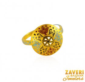 22 kt Gold Ring For Ladies ( 22K Gold Rings )