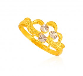 22 Karat Gold 2 Tone Ring