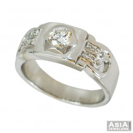 18K Mens Fancy Diamond Ring ( Diamond Rings (Mens) )