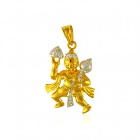 Hanuman Jee Gold Pendant