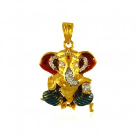 Ganesh Pendant (22K Gold) ( Ganesh, Laxmi, Krishna and more )