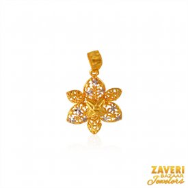 Gold Two Tone Pendant ( Gold Fancy Pendants )