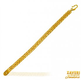22 Kt Gold Mens Bracelet