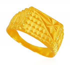 22KT Gold Mens Fancy Ring ( Men`s Rings )