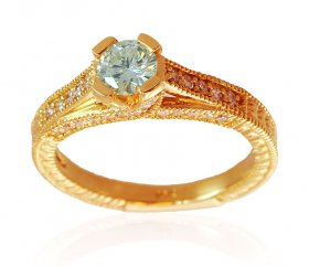 Certified Diamond 18K Gold Ring