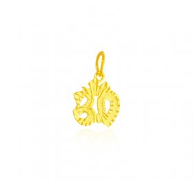 22Kt Gold OM Pendant