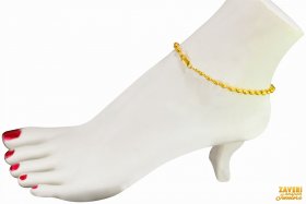 22Kt Gold  Anklet (1 PC)