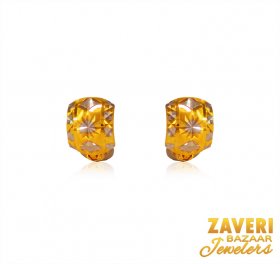 22KT Gold Clip On Earrings ( Gold Clipon Earrings )