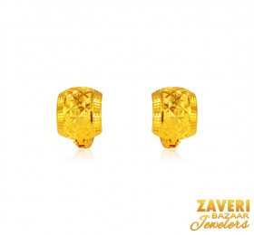 22Kt  Gold Clip On Earrings  ( Gold Clipon Earrings )