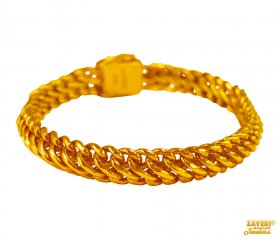 22k Men S Bracelets In Filigree 2 Tone 22kt Gold Mens Mountain Bracelet 22k Bracelets