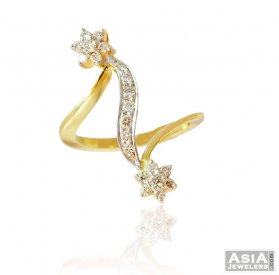 18K Yellow gold Diamond Ring ( Diamond Rings (Ladies) )